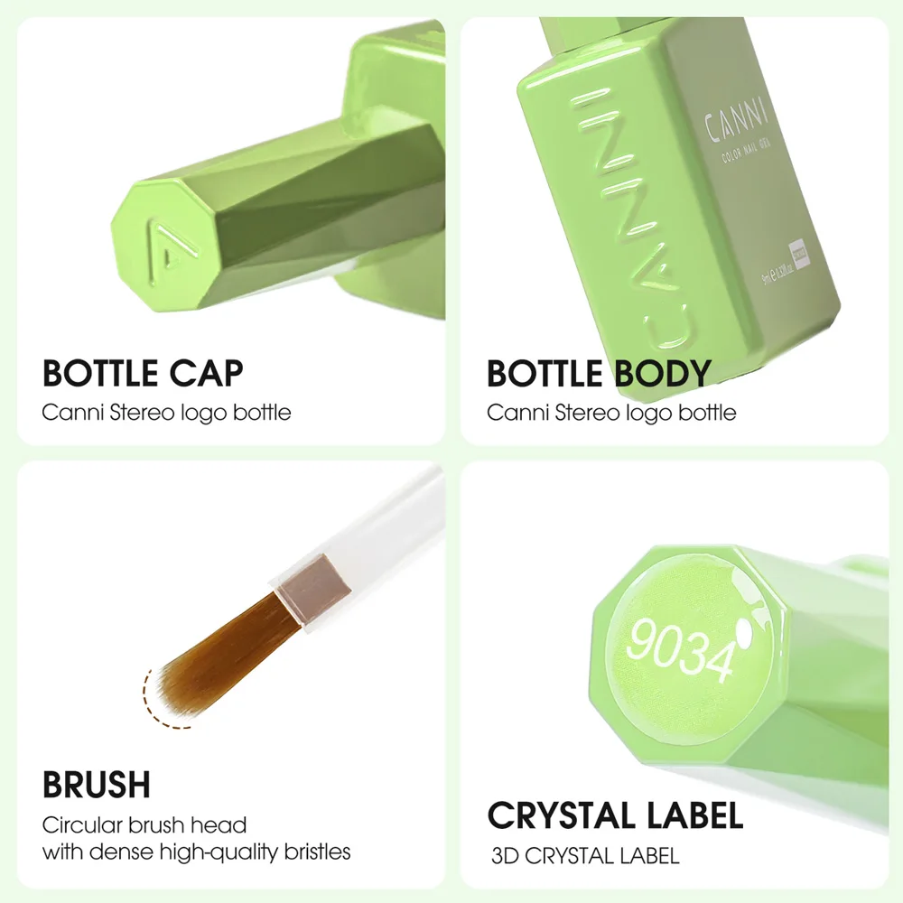 Cc2 hema frei nagel gel politur 9ml cani reinweiß vollflächig einweichen uv led nagel gel politur ph bond de hydrator diamant top – Detail 6
