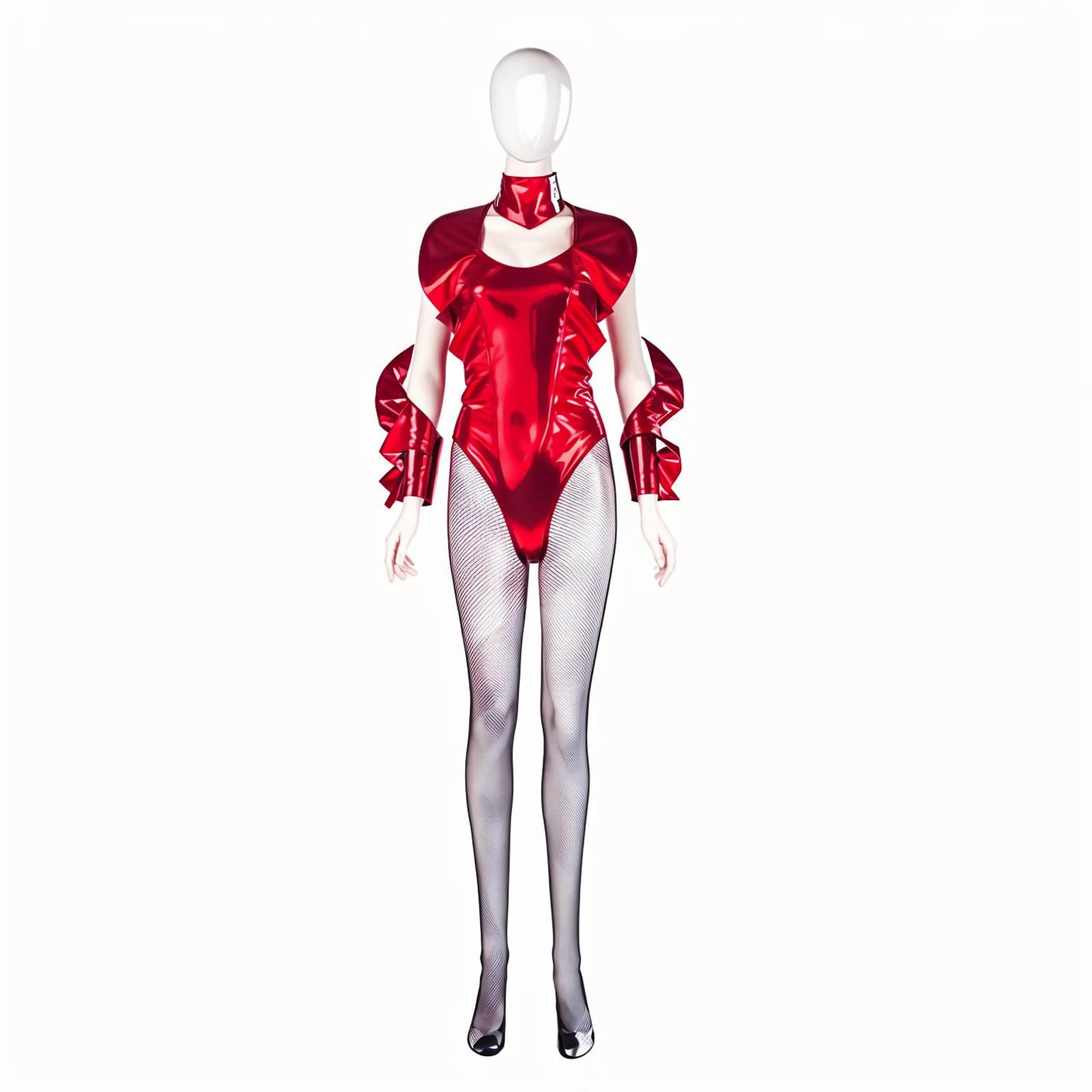 Anime Skye Riley Cosplay Kostüm Für Sexy Frauen Rot Overall Fantasia Halloween Karneval Party Outfits