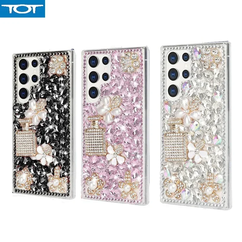 

Роскошный блестящий чехол для мобильного телефона с бриллиантами и стразами для девочек, чехол для iPhone 16 Plus 15, 14, 13, 12, 11 Pro Max, XR, модный