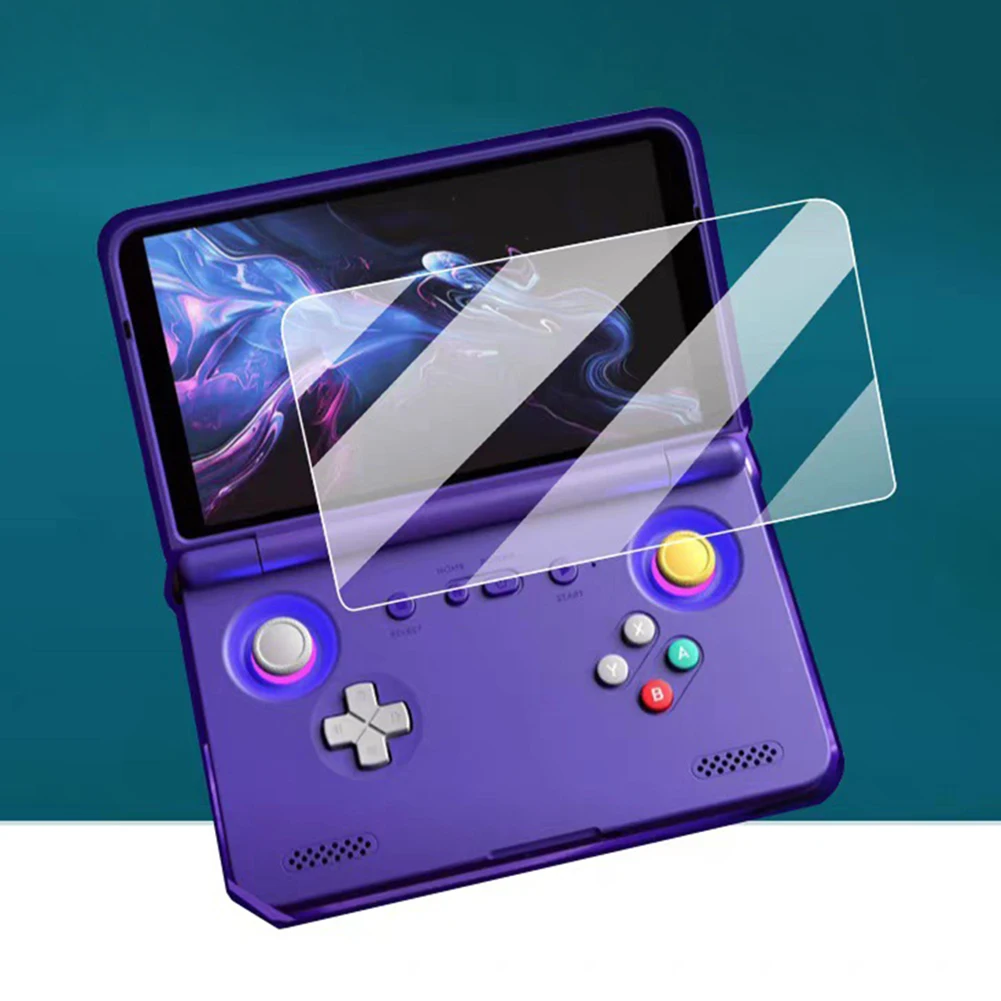 2Pcs Tempered Glass Scratch-resistant Screen Protector Tempered Film for Retroid Pocket Flip 2 Game Console