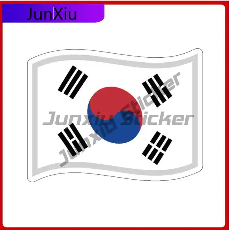 

South Korean Flag Sticker Republic Of Korea Cover Scratches Exterior Accessories Decorations For Suv Bodywork Guitar Motorcycle