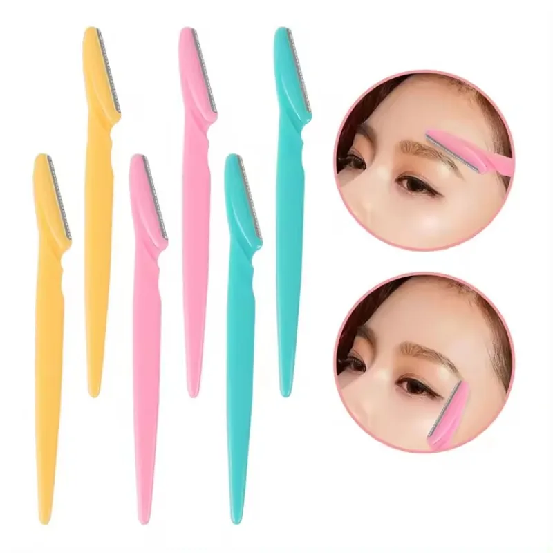 1/3Pcs Eyebrow Trimmer Blade Shaver Portable Face Razor Eye Brow Epilation Hair Removal Cutters Safety Razor Woman Makeup