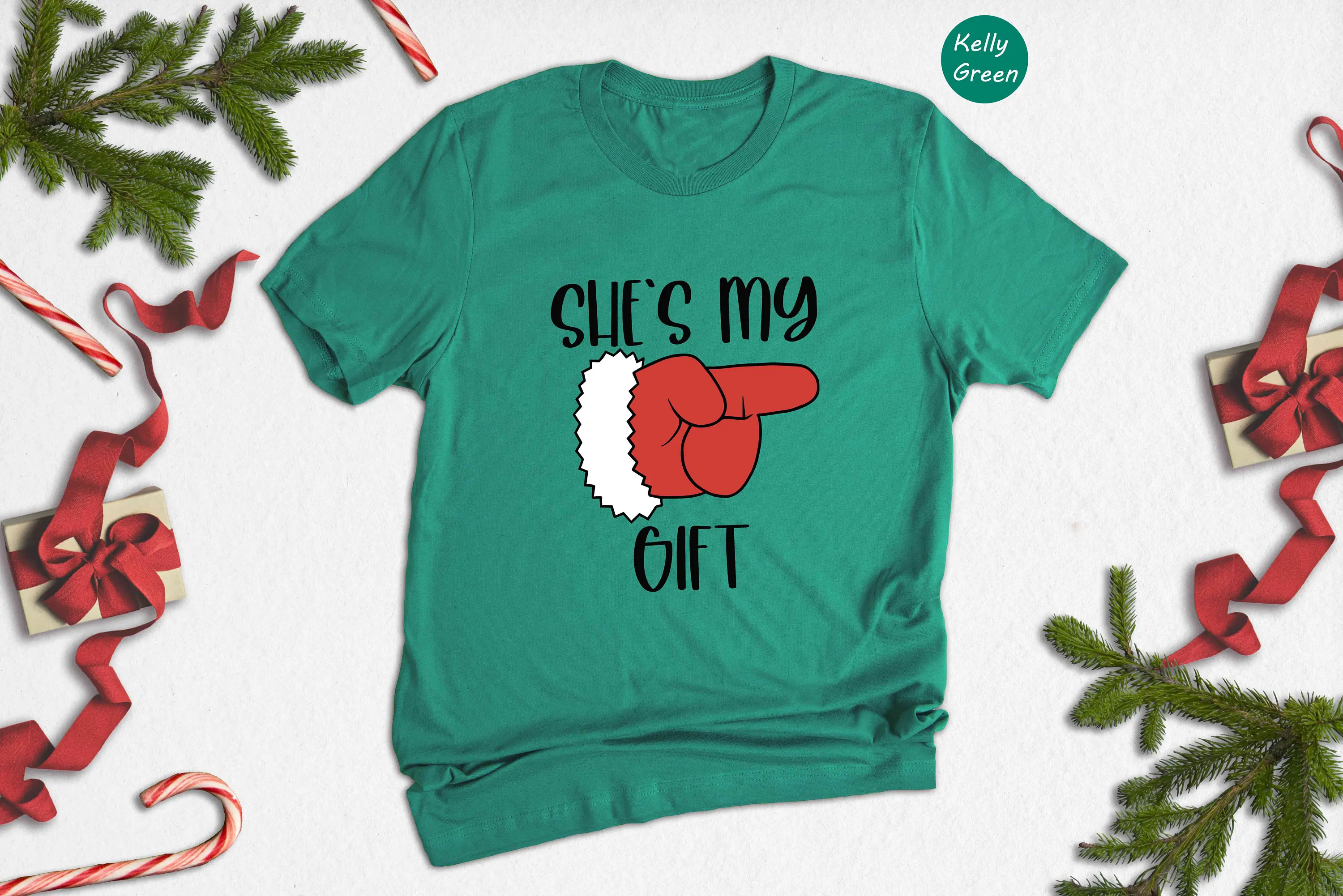 

Футболка Shes My Hes Present Christmas Couple Xmas Valentine