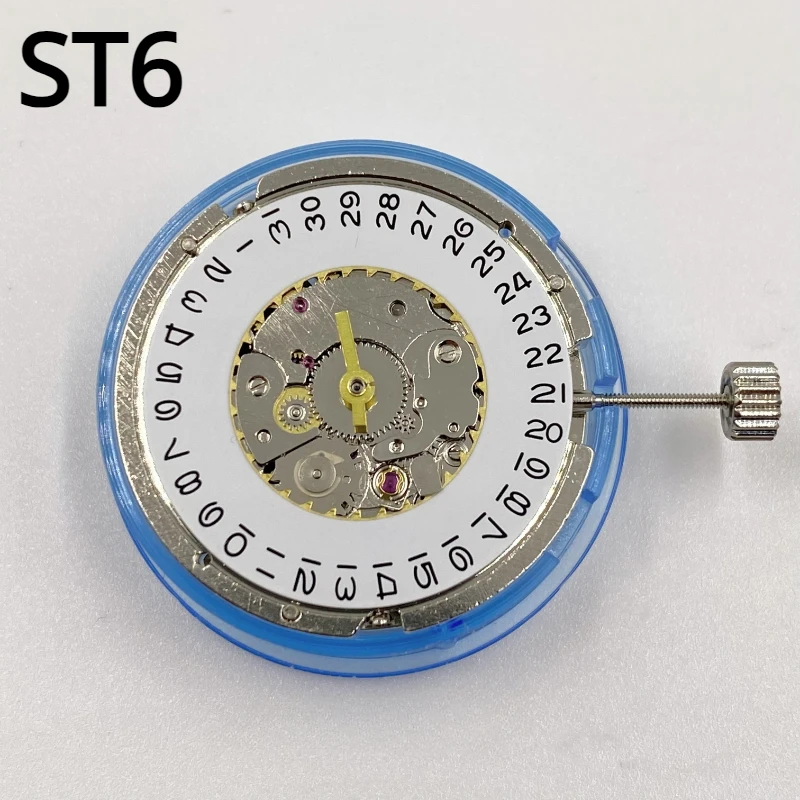 Authentic Tianjin Seagull ST6 Movement Men\'s 3Hands Single Calendar Automatic Mechanical Movement Watch Mouvement Accessories