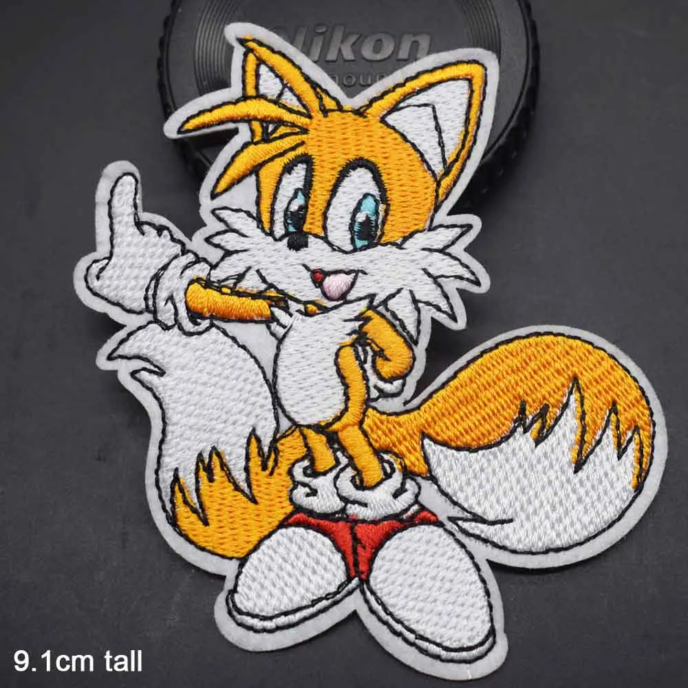 Animal Orange Squirrel Iron On Embroidered Clothes Patches For Clothing Stickers Garment Wholesale