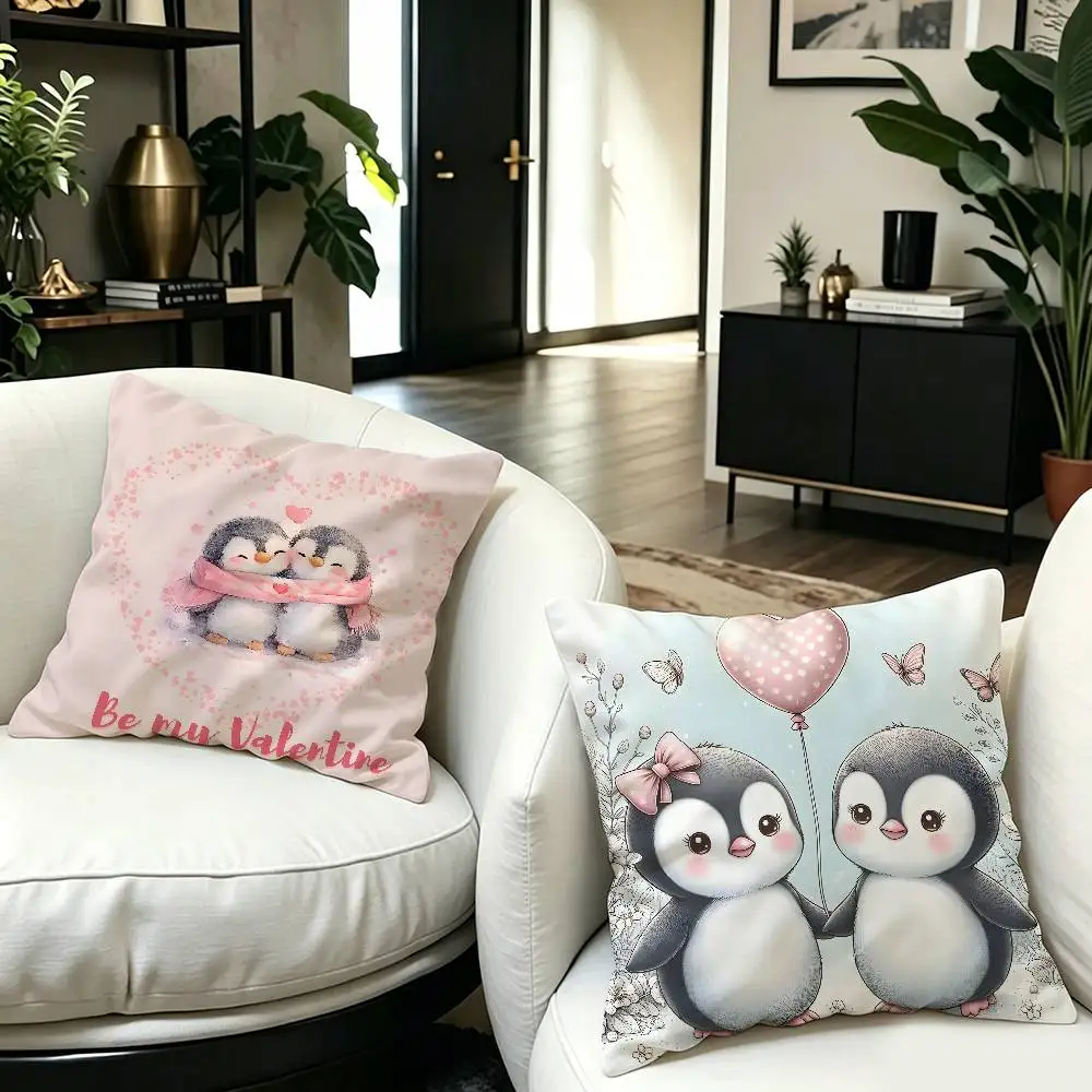 Pudgy Penguin-N CUTE Personalized Pillow Cover Kids Bedroom Wild Party Decor Pillowcase kid Birthday shower Gift
