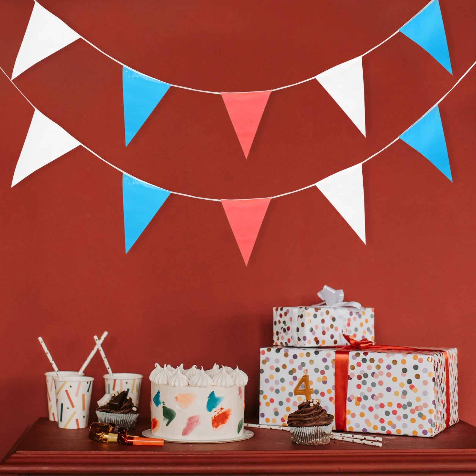 

American Bunting Flag 4Th of July Banner Cloth Patriotic Party Decorations Indoor National Decor Usa Party Decorations