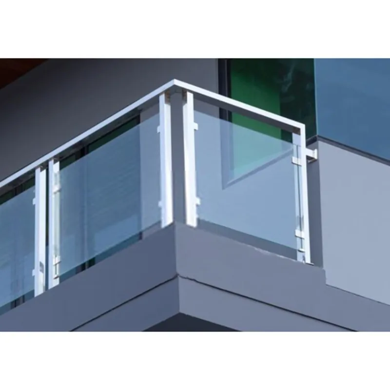 Decorative Deck Railings Aluminum U-Channel Balcony Railings Stairs Tempered Glass Railings Handrails
