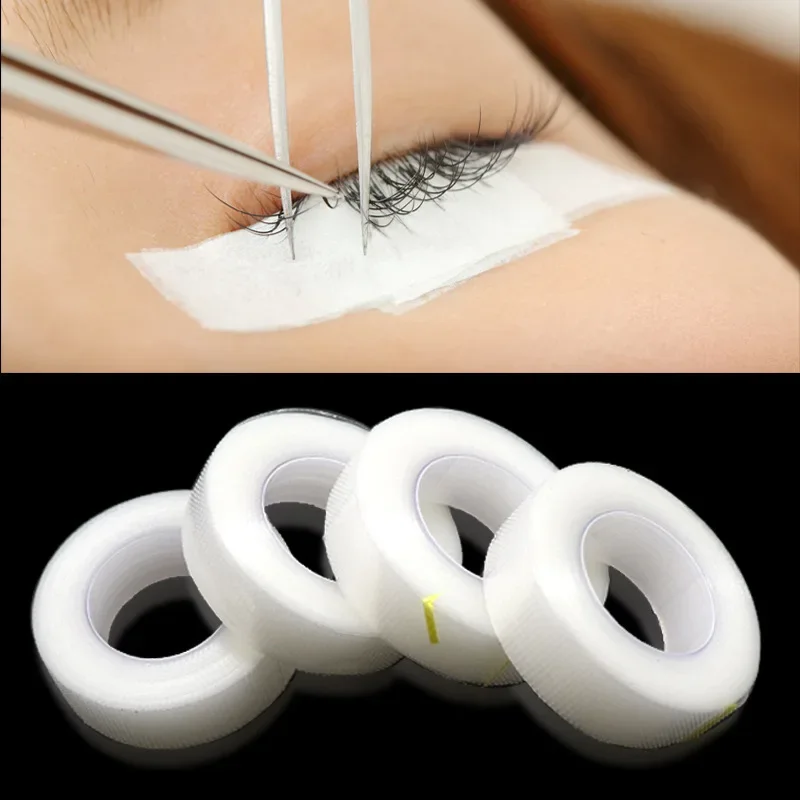 CNKESS 3/5 Rolls Eyelashes Extension PE Adhesive Tape Under Eye Patch Eye Tapes for Lashes Grafting Fake Eyelash Eyeliner Tapes