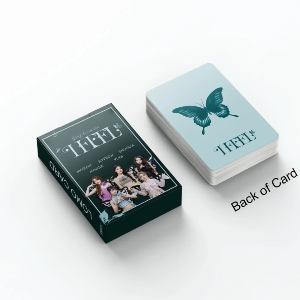 Xuran 55 pz/scatola (G)I-DLE I FEEL Mini Album Photocard KPOP Lomo Card (STOCK pronto)