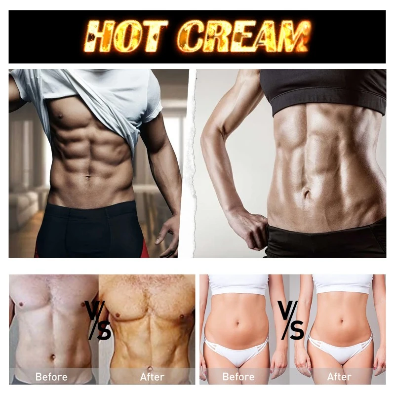 Men Abdominal Muscle Cream Cellulite Creams For Tighten Muscles shaping Abs Muscle Stimulator Ointment For Firm And Tone