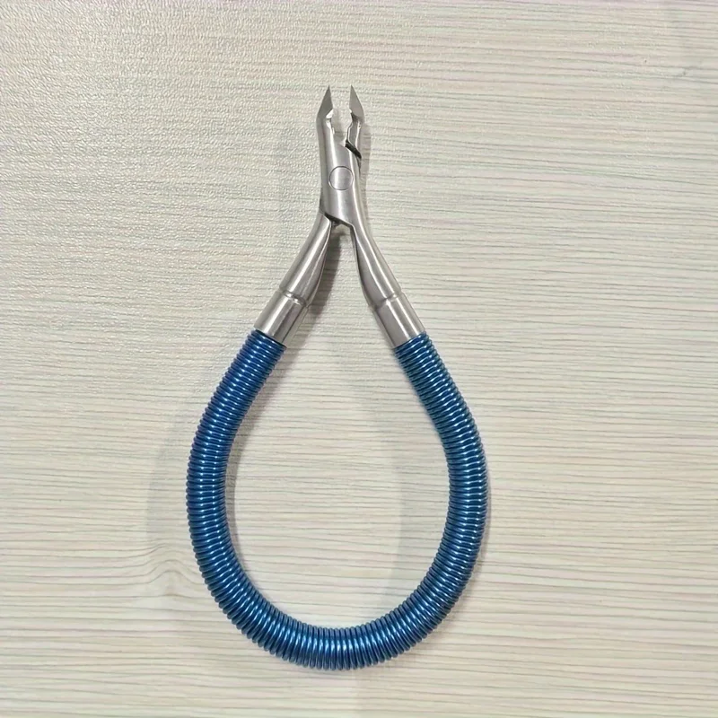 Stainless Steel Cuticle Scissors with Spring Mechanism – Precision Nail Care and Dead Skin Removal Tool Nail Tech Supplies