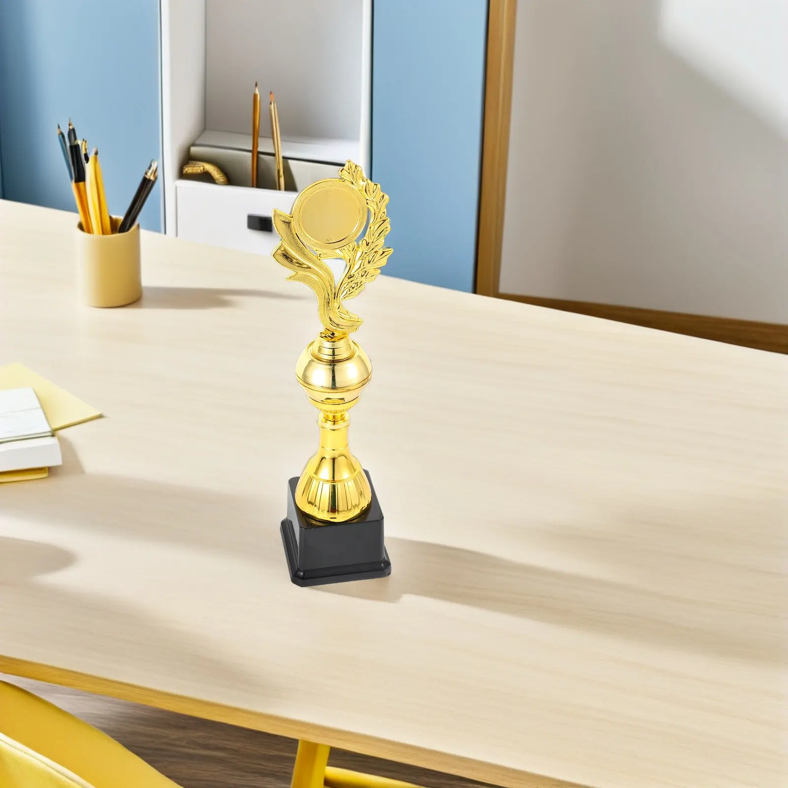 Golden Plastic Trophy Award for Football Soccer Ballet Music Instrument Go Chess Sports Events Winner Trophy Cup Competition