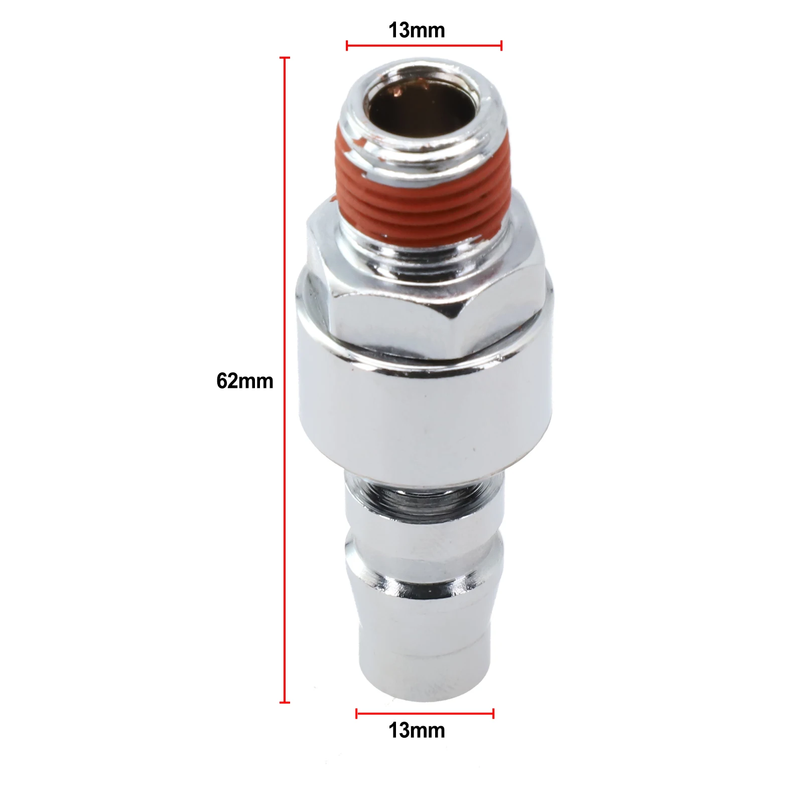 67mm Quick Connector Nickel-plated Iron Pneumatic Quick Joint 1/4 Inch 360 Degree Rotary Pneumatic Tool Accessories