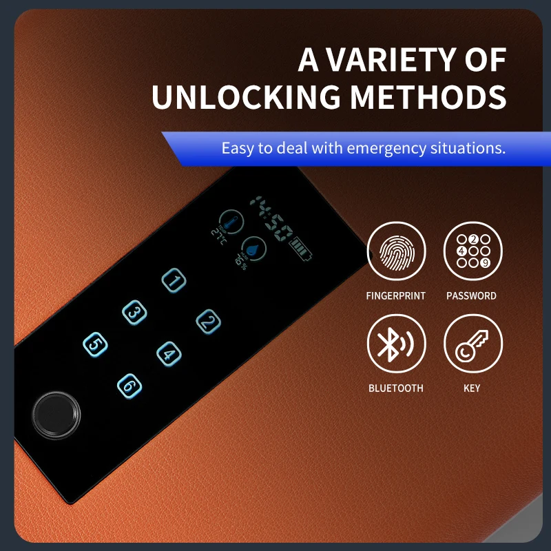 حجم قابل للتخصيص، أمان حساس، بصمة الإصبع، صندوق درج ذكي، أدراج خزانة الملابس، آمنة