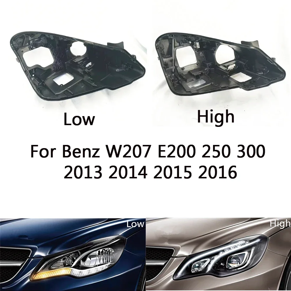 

HTTCY Headlight Base For Mercedes-Benz E-Class W207 2013 2014 2015 2016 Headlamp House Car Rear Base Headlight Back House