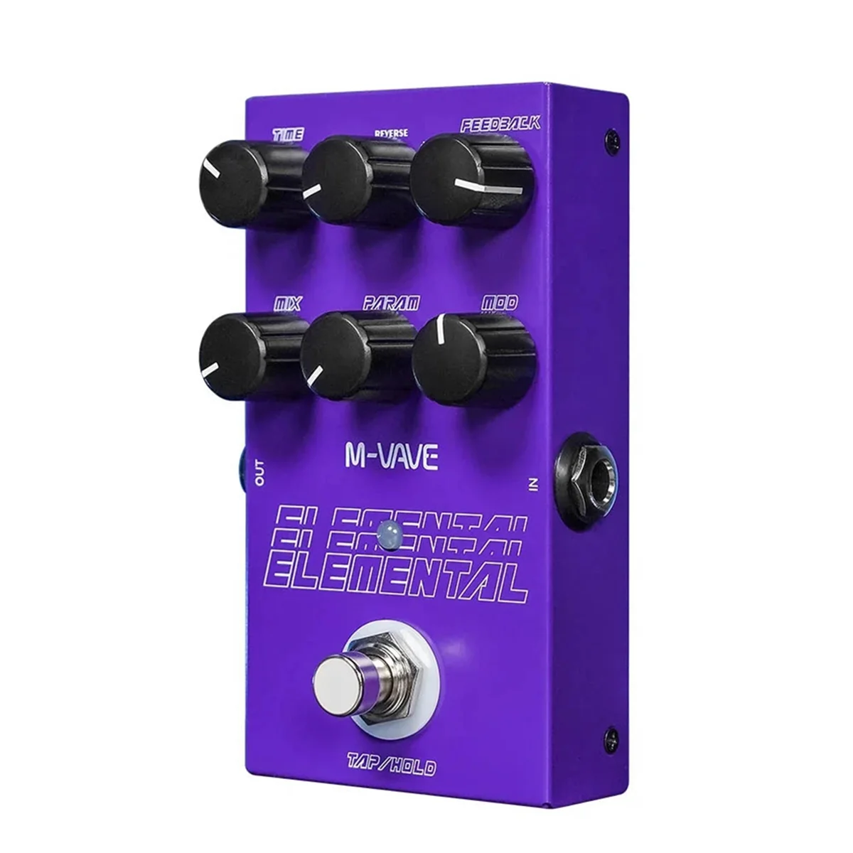 M-Vave Elemental Digital Delay Pedal 9 Different Delay Guitar Effects Delay Pedal Support for TAP and HOLD Mode Effector