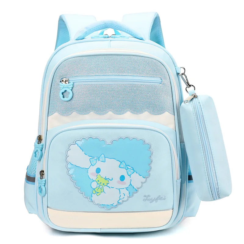 

Sanrio Backpack Large Capacity Anime Character Kuromi My Melody Cute Cartoon Children Blue Schoolbag