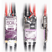 FLYCOLOR Francy 2 Brushless ESC 20A 30A 40A 50A BLHELI-32 BL32 3-6S Speed Controller 5V/3A 12V/2A For RC Plane Airplane Francy 2