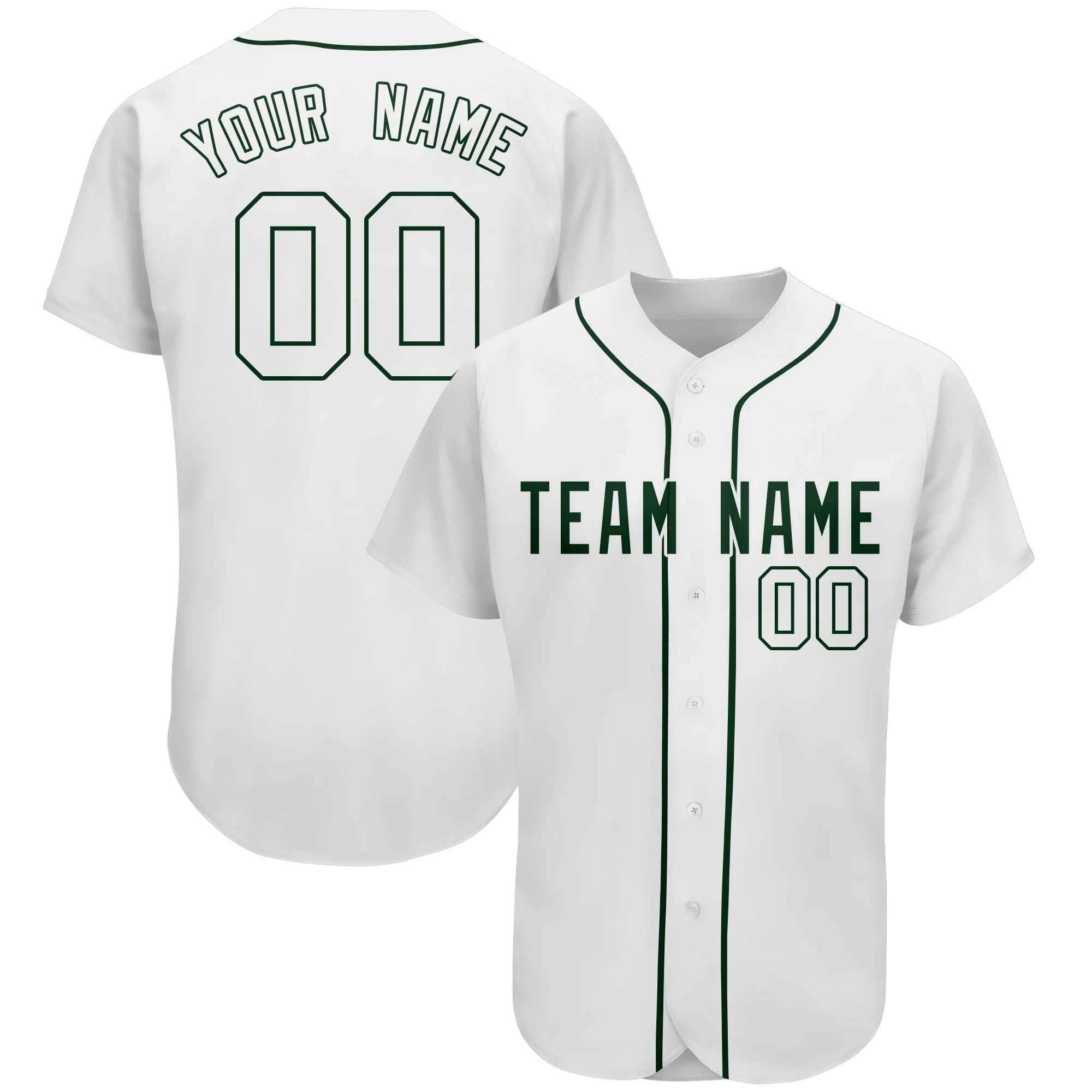 

Custom Baseball Jersey Print Your Team Name&Number Short-sleeve Sportswear for Men/Girls/Youth Outdoors/indoors Big size