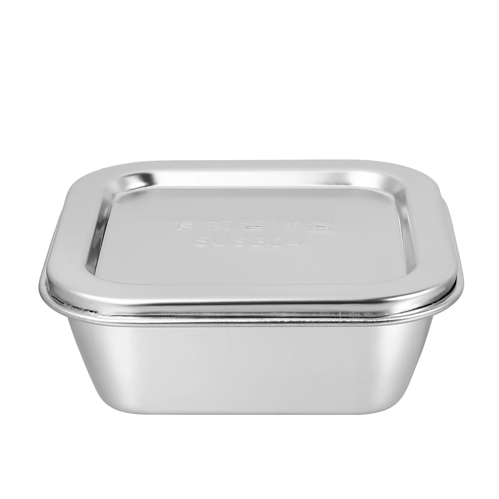 

1Pcs Stainless Steel Butter Storage Box Square with Lid Dustproof Butter Crisper Storage Container Practical Household Tableware