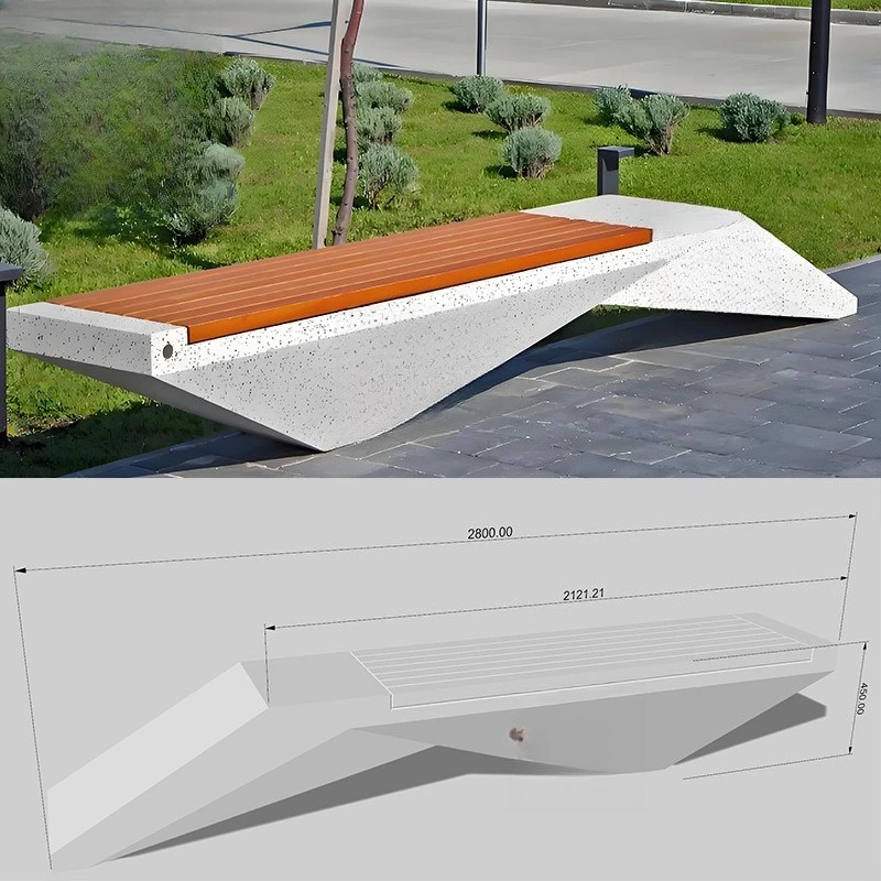 

FRP indoor and outdoor leisure long bench park subway shopping mall splicing plastic wood backrest waiting chair special-shaped