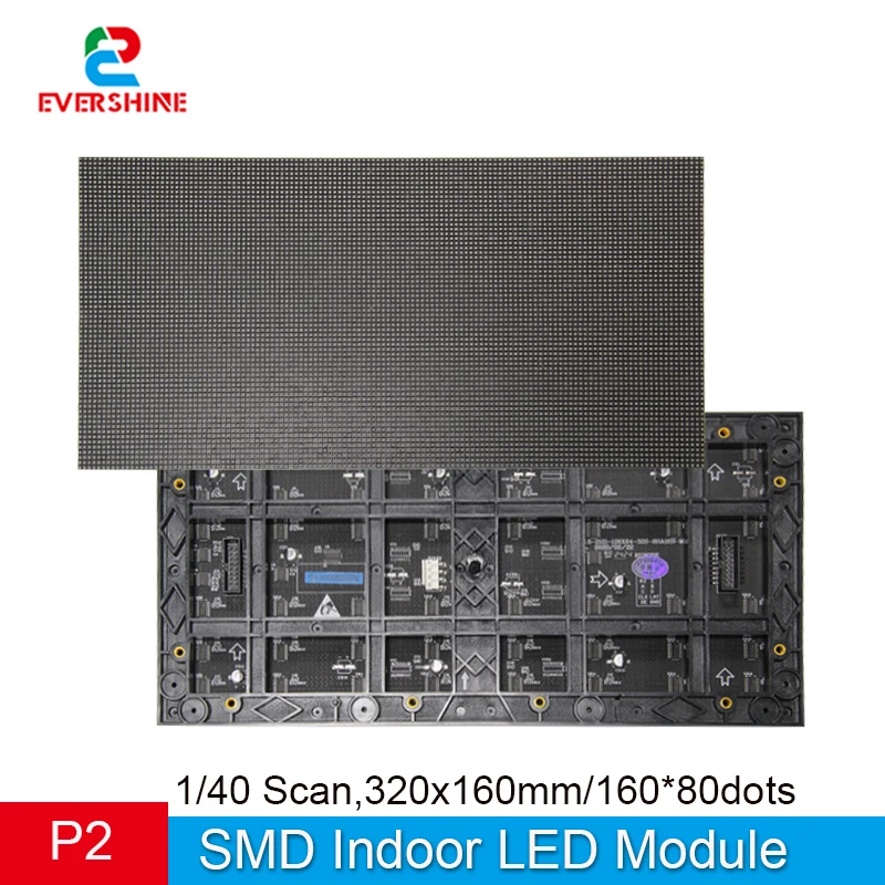 Shenzhen Indoor P2 LED RGB Module 320x160 160x80 Pixel SMD 1515 Light Matrix Video Wall 3840hz full-color display video wall