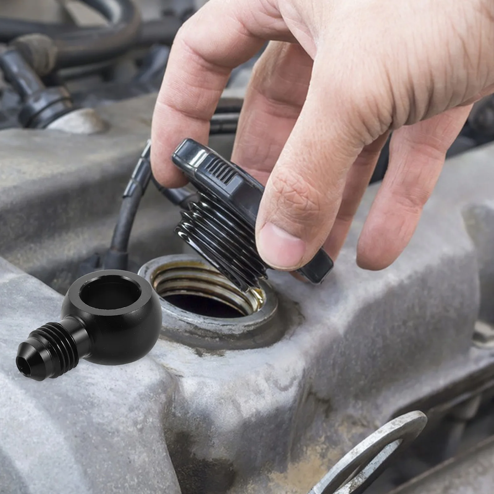 سبائك الألومنيوم البانجو المناسب موصل مستقيم لخط خرطوم الفرامل جزء بديل متين متوافق مع دراجة نارية السيارة #6