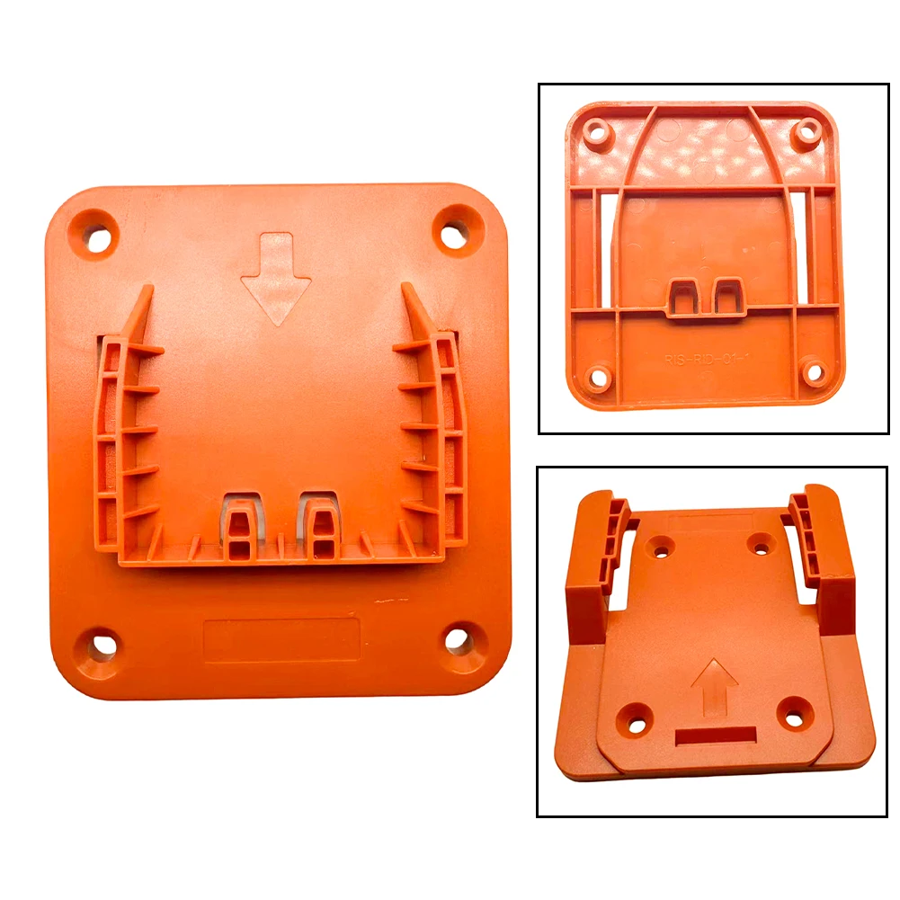 Yellow Plastic Battery And Tool Hanger For Ridgid For AEG 18V Drill Storage Rack Organizer Garage Workshop Accessories view 6