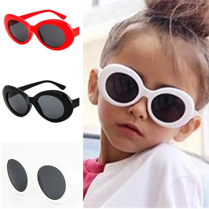 

10P NEW Children Sunglasses Hip Hop Eyewear Oval Sun Glasses Kids Anti-UV Spectacles Simplity Eyeglasses Ornamental