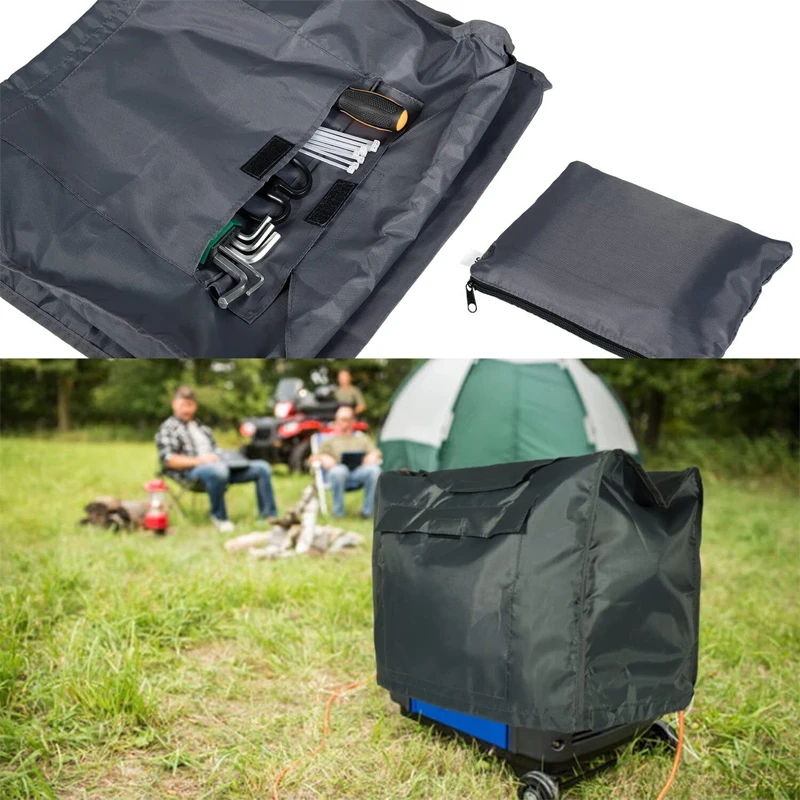 Generator Cover with Storage Pocket Fit for Honda Eu2000i Eu2200i Generators -  Outdoor Storage Cover Protect Your Generator