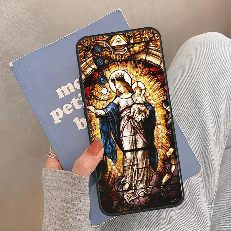 حافظة مريم العذراء كريستيان لهاتف Honor Magic 7 Lite 5 6 Pro لهاتف Honor 200 400 X9c X9b X9a X8a X8b X9 50 70 90