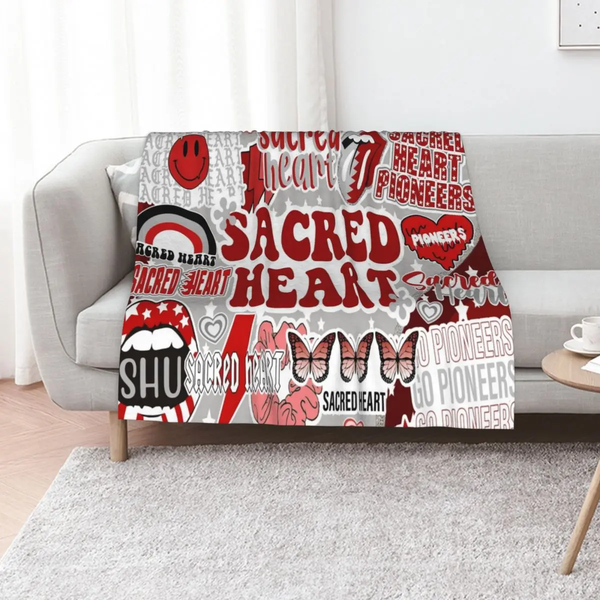 Sacred Heart Collage Throw Blanket Luxury St Extra Large Throw Comforter Luxury Thicken bed plaid Blankets For Bed Blankets