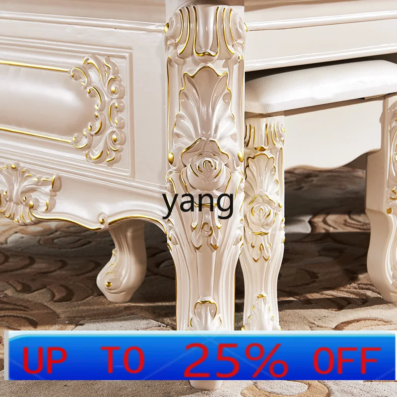 

LH Solid Wood Kung Fu Tea Table Combination Suit 1.3 M Office Home Marble Top Tea Table