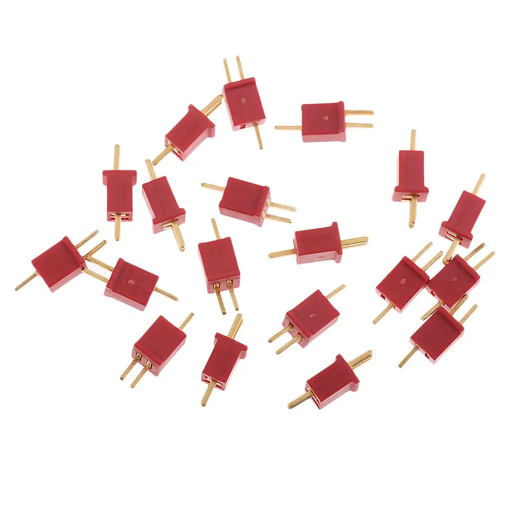 

20Pcs Mini T Plug Connectors Micro Deans Plug for RC LiPo Battery ESC