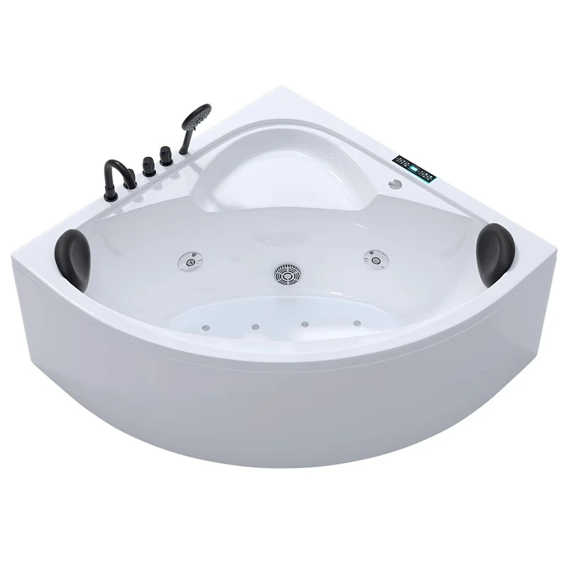

Acrylic corner three-fan double couple surfing massage constant temperature household adult small apartment bathtub