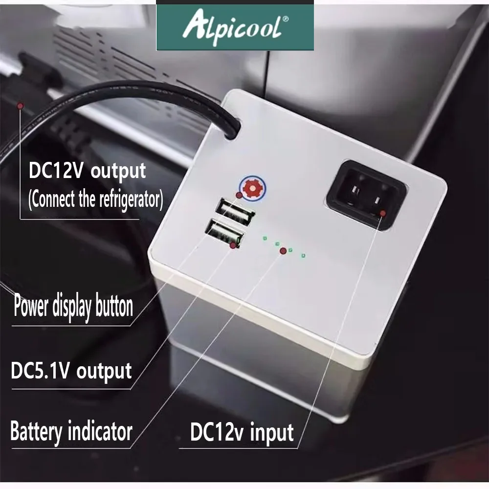 Alpicool Car Fridge External Power Battery Dedicated Lithium Battery Portable Lithium Battery For Car Home Outdoor Refrigerator