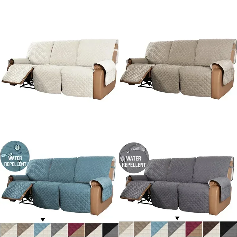 1/2/3 Seater Recliner Sofa Cover Pet Dog Kid Sofa Mat  Chair Couch Slipcovers Relax Lounger Couch Towel Armchair Covers