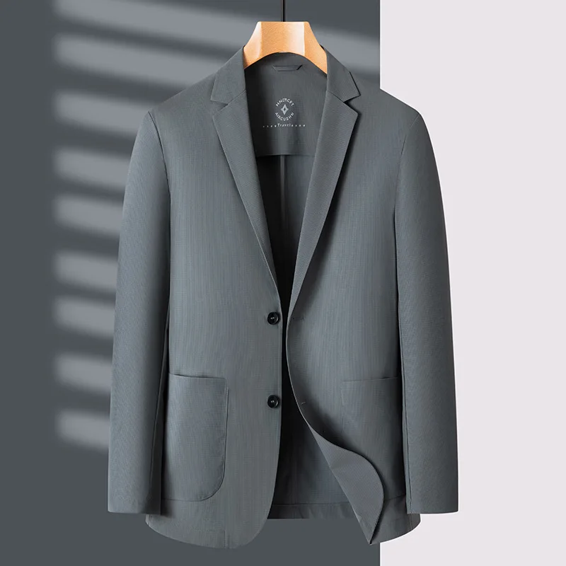 

6833-R-Men's Double Button Business Suit Customized Spring Slim Fit Professional Suit Customized Suit