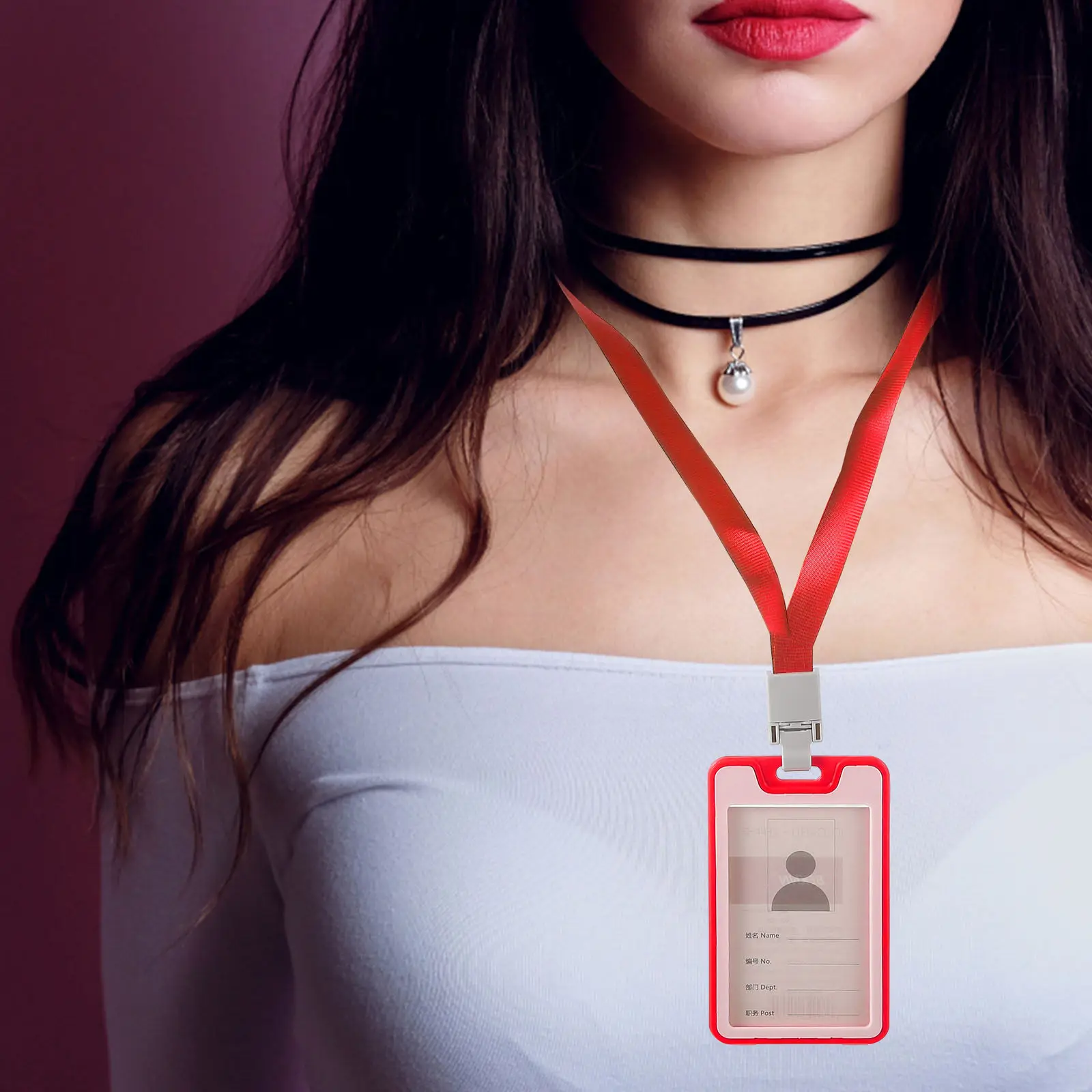 

10Pcs Id Card Sleeve Badge Holder Double Sided Clear Protective Card Cover Reusable Lightweight Employee Name Tag Office