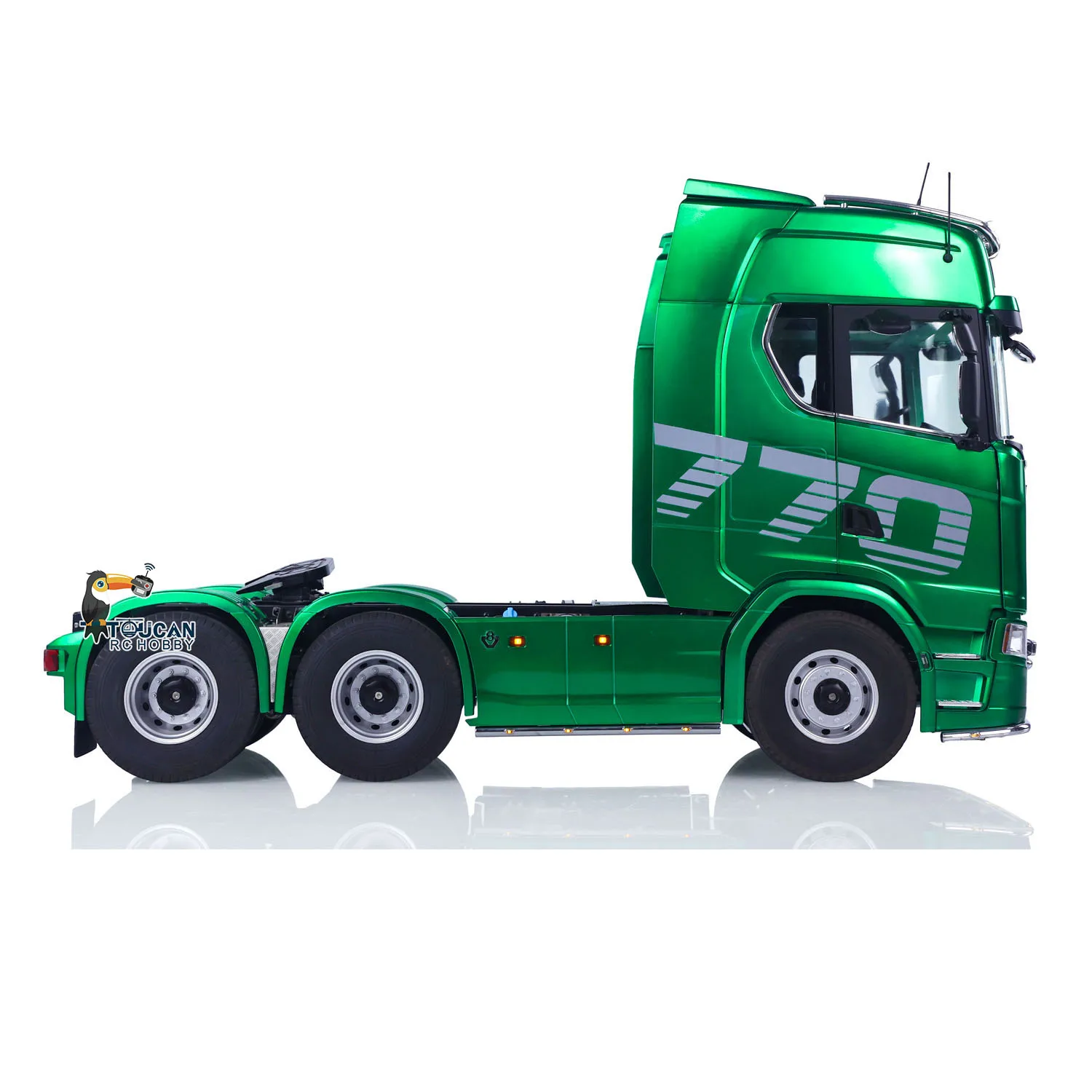 1/14 kabolite rc caminhão trator sc 770s 100 6x6 2 velocidades romote controle veículo eixo fechaduras chassi de metal ferroviário porta aberta brinquedo rtr