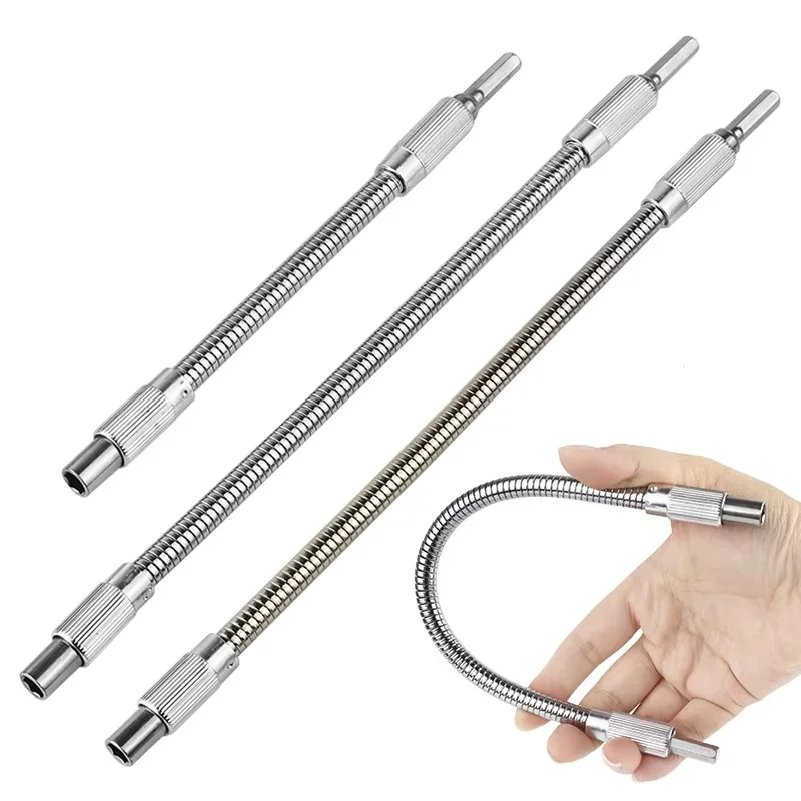 Hex Flexible Hose Screwdriver Extension Bit Holder Flex Screwdriver Extension Adapter DIY Hand Tools