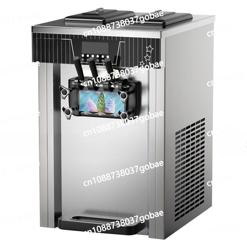 

Commercial small vertical cone ice cream machine, desktop three-color ice cream machine