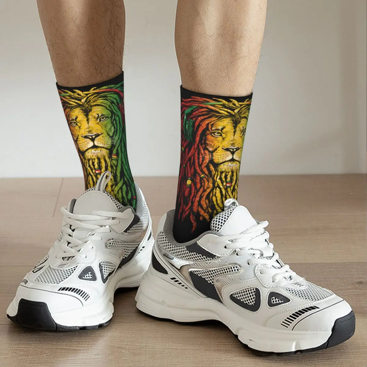 Socks Bob Marley Jamaica Lion Reggae Music Product for Unisex Compression Socks All Seasons Best Friend Gifts