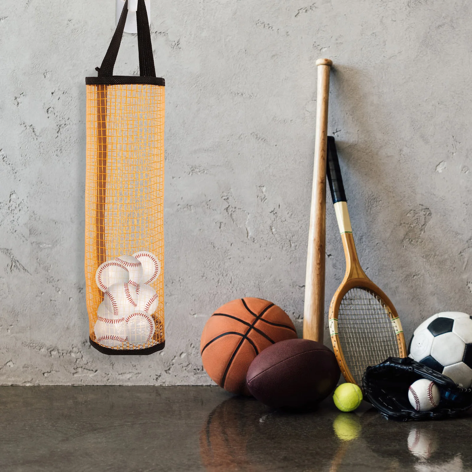 

3Pcs Tennis Ball Storage Bag Mesh Nylon Drawstring Pouch for Sports Equipment Organizer Quick Drying Portable Ball Holder