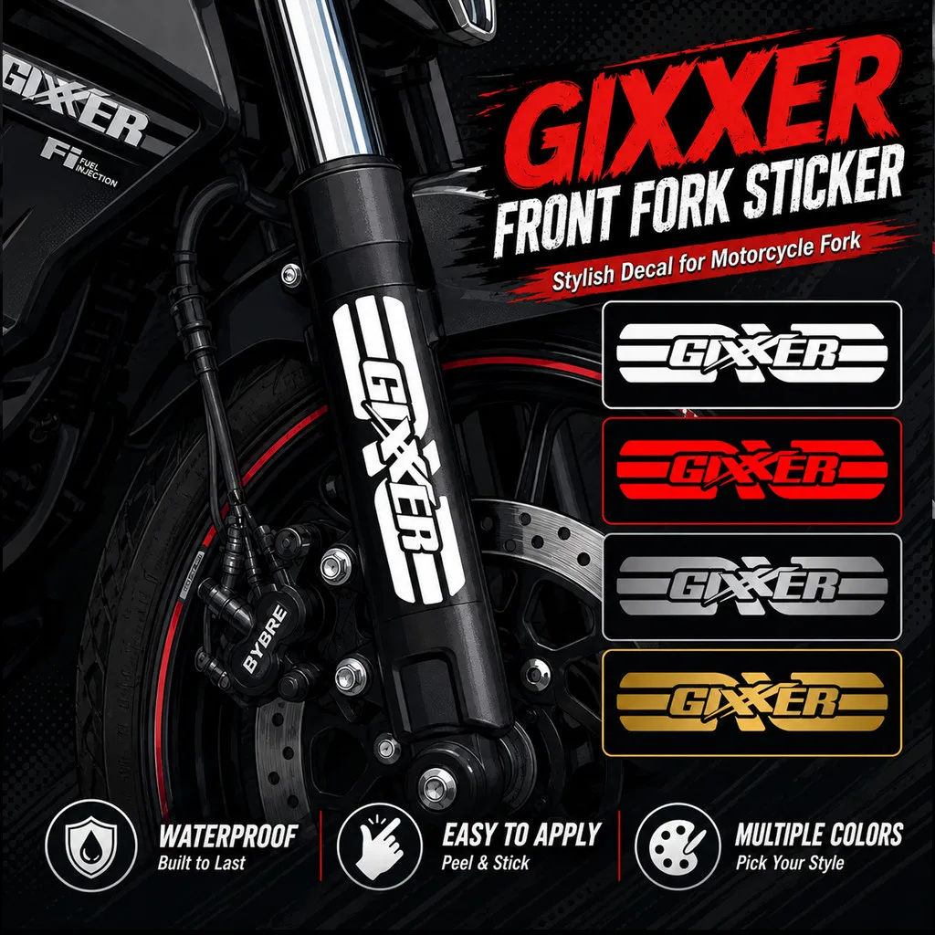 Pegatina de vinilo para horquilla delantera de motocicleta Suzuki Gixxer, decoración para amortiguador, compatible con Gixxer 155 Fi, Gixxer 250, SF155, SF250
