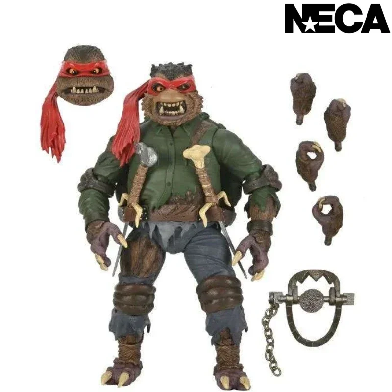 in stock Neca  54300  1/12 Ninja Turtle X Global Monster Co Branded Werewolf Raphael Moving Doll Gift