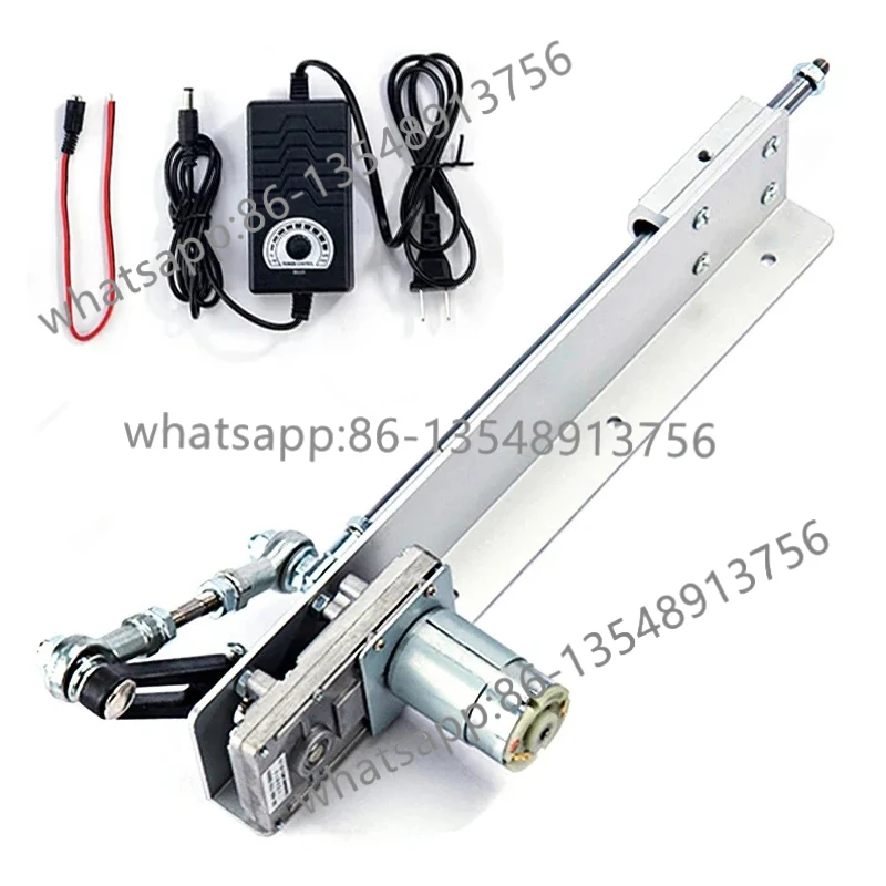 

24V DC Reciprocating Linear Actuator Speed Regulation Adaptor Telescopic Rocker Actuator Stroke 3-15CM Motor Kit