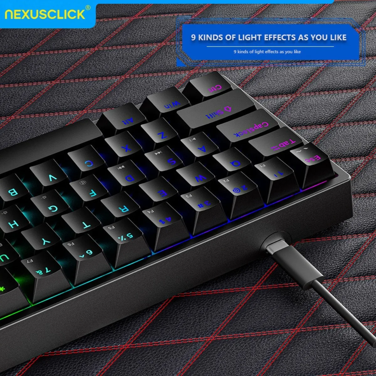 NexusClick K710 コンパクトメカニカルゲーミン - Keyboard Gaming Blue Switch のレビューと価格