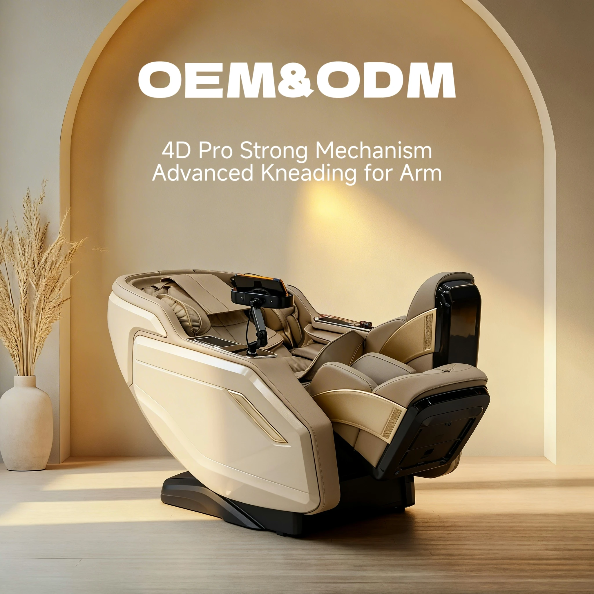 Zero Gravity Full Body 4D Massage Chair With Infrared Physiotherapy Luxury Space-Saving Design For Home & Office Wellness